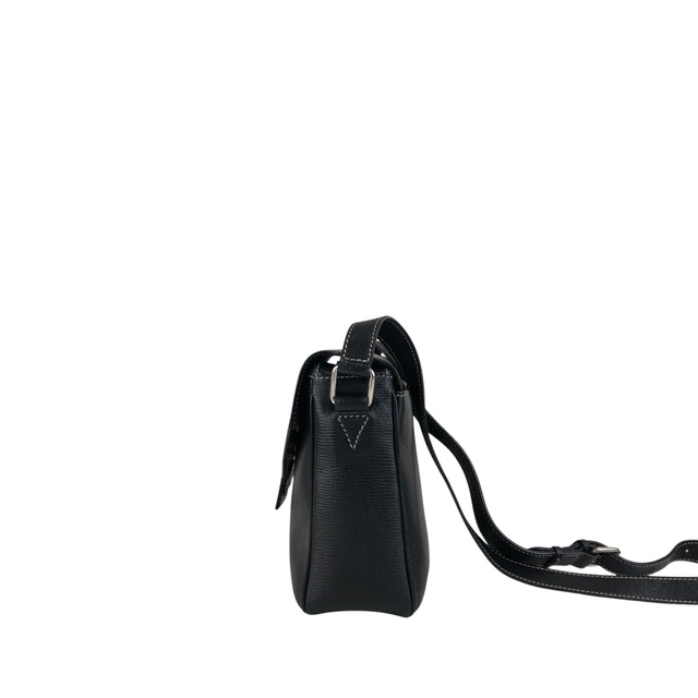 CELINE セリーヌ ショルダーバッグ ブラック サークルロゴ レザー vintage ヴィンテージ オールド e3r52b