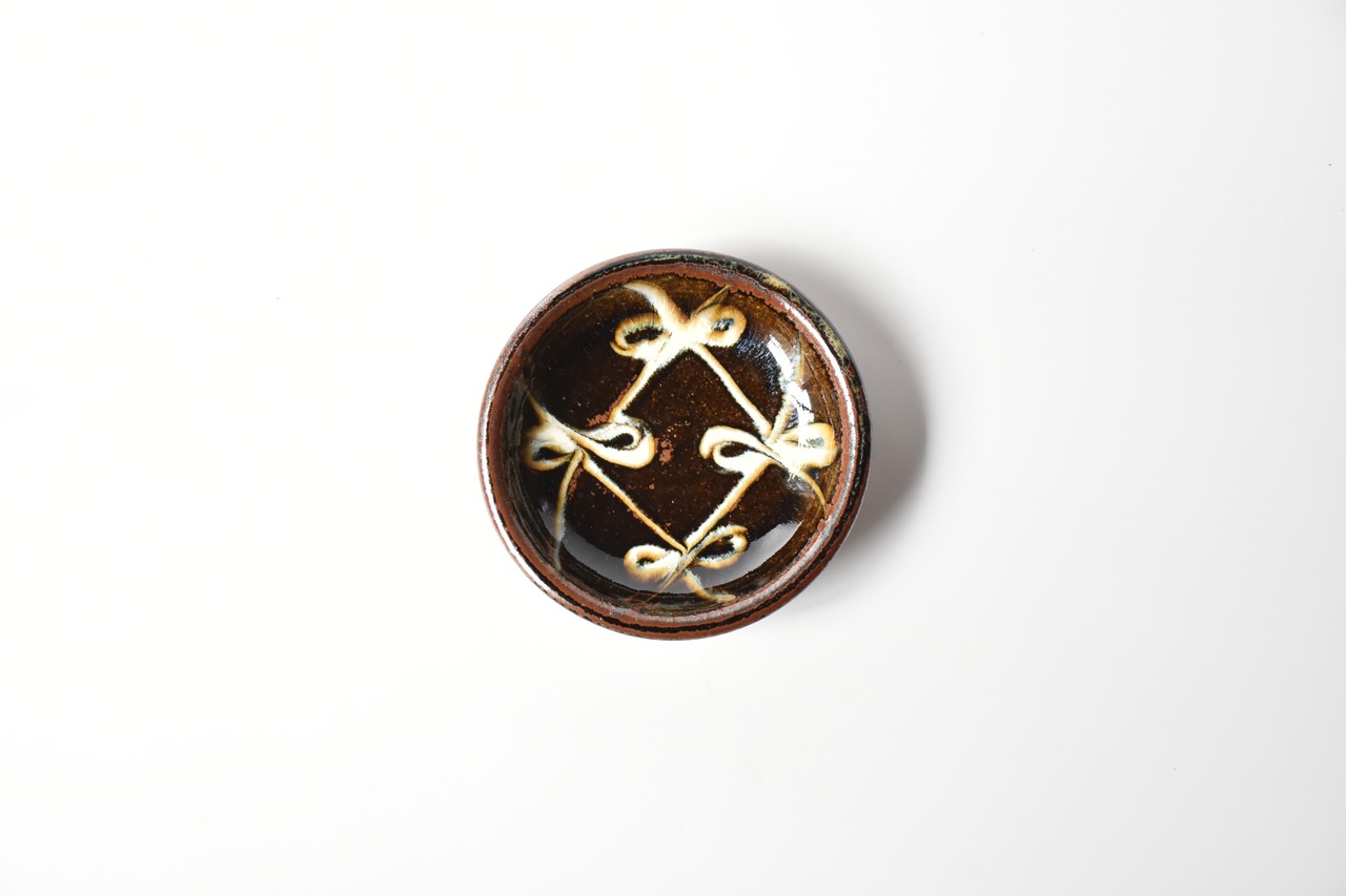 小代焼ふもと窯 / 井上尚之 :  4寸皿 ①