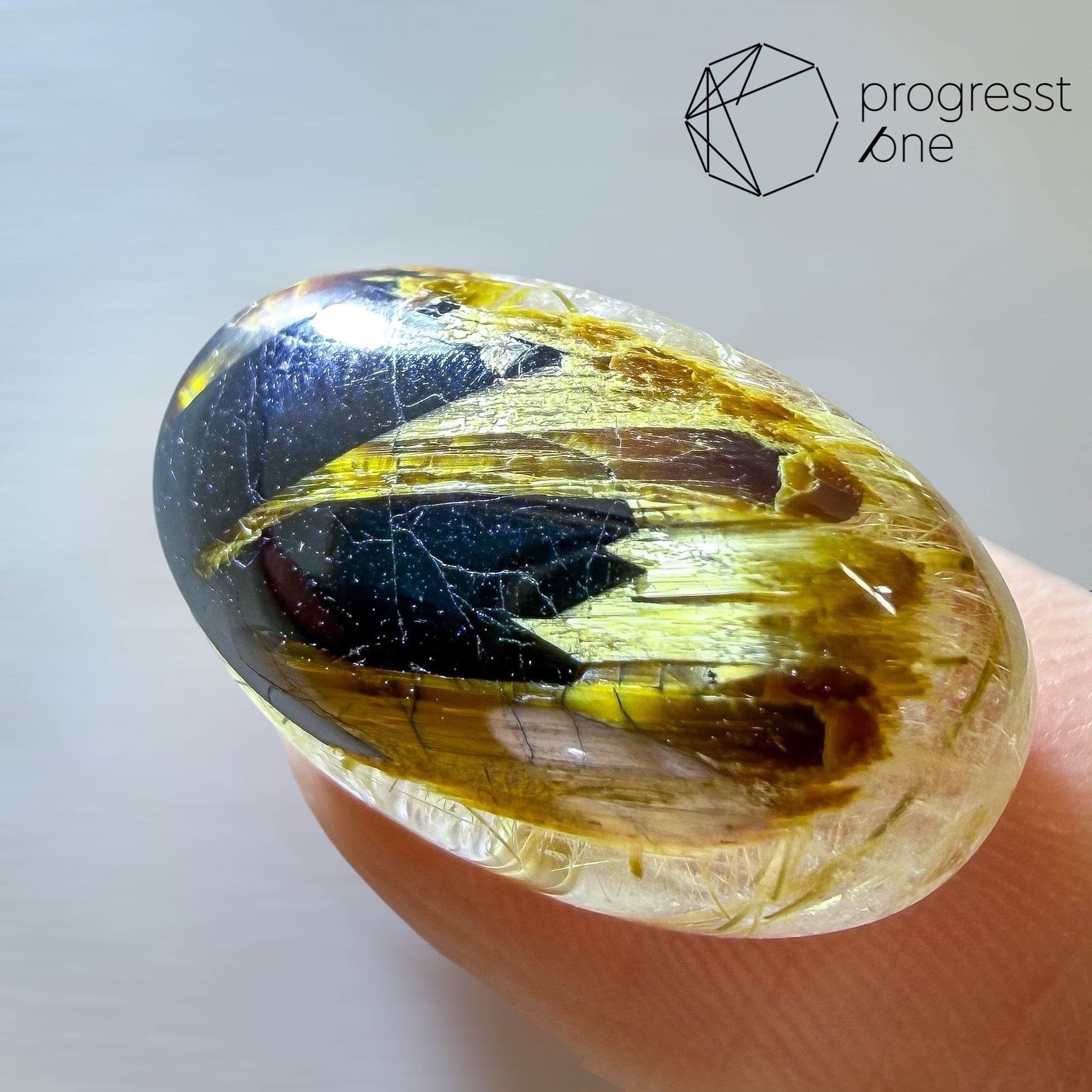 ヘマタイトインルチルクォーツ13.92ct | progresstone