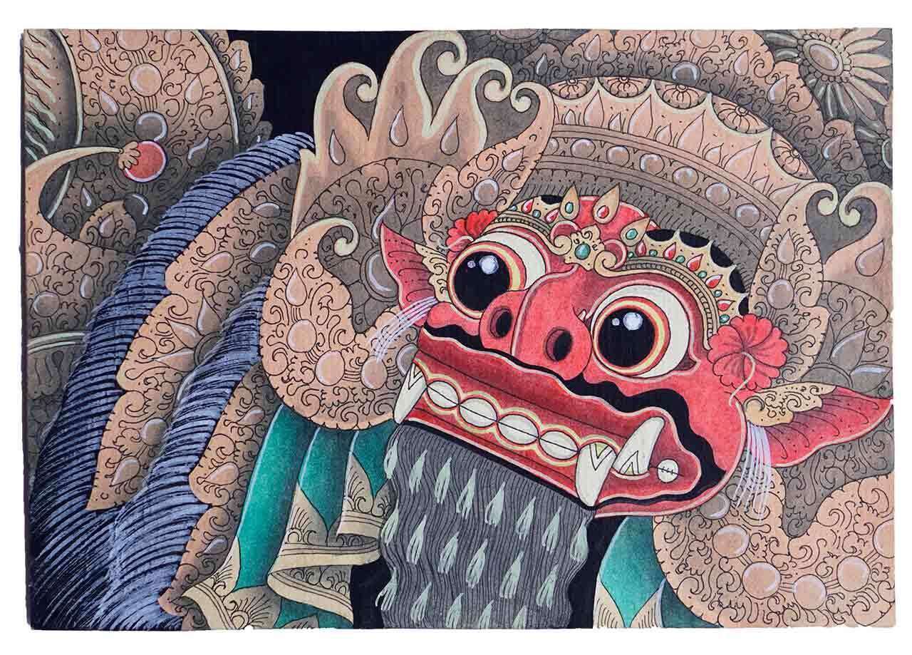 バリ島絵画  No.0018 バリ島絵画 No.0018 バリ絵画の商品ページ