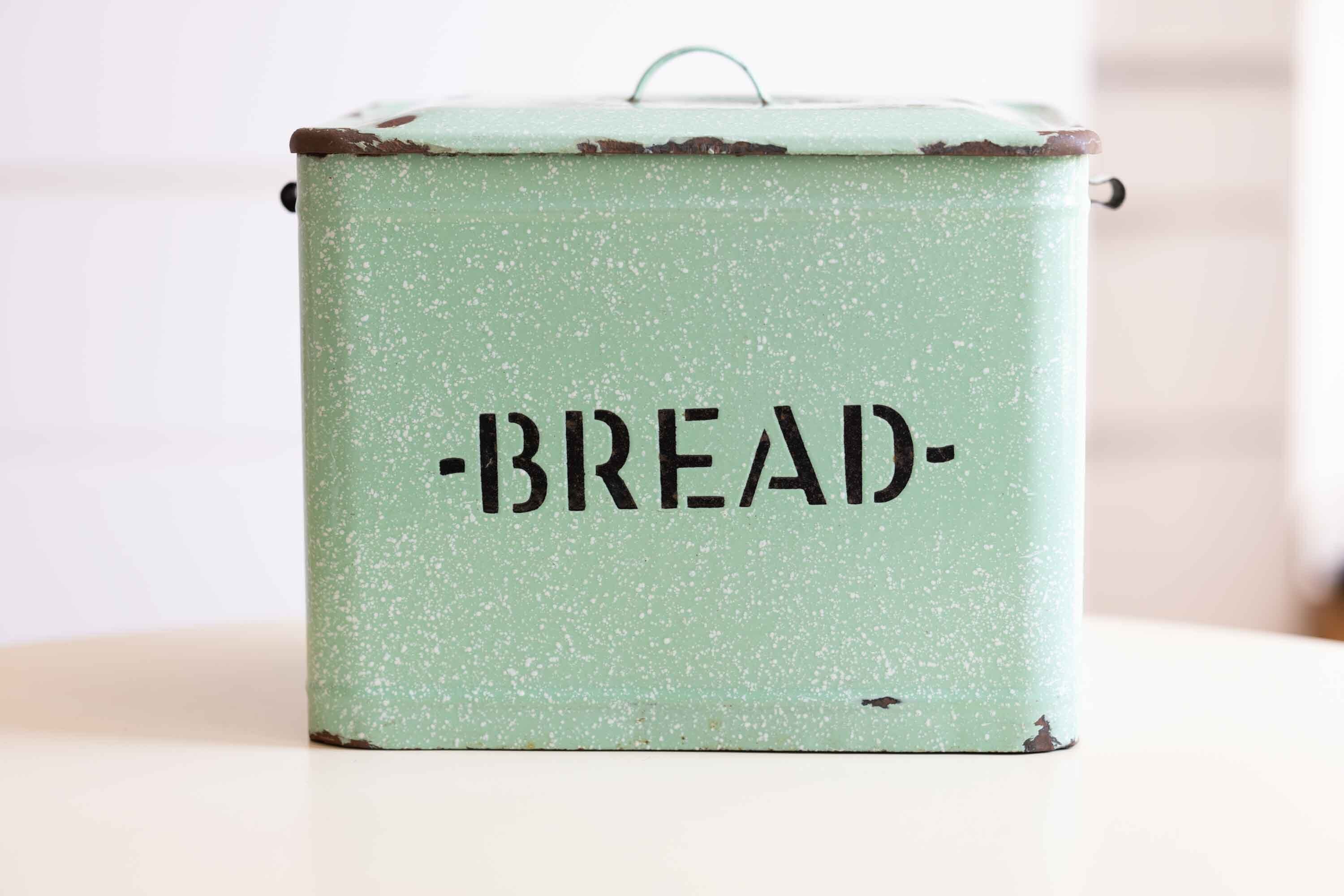 英国アンティーク ブレット缶 No.45 グリーンマーブル底だけブラック