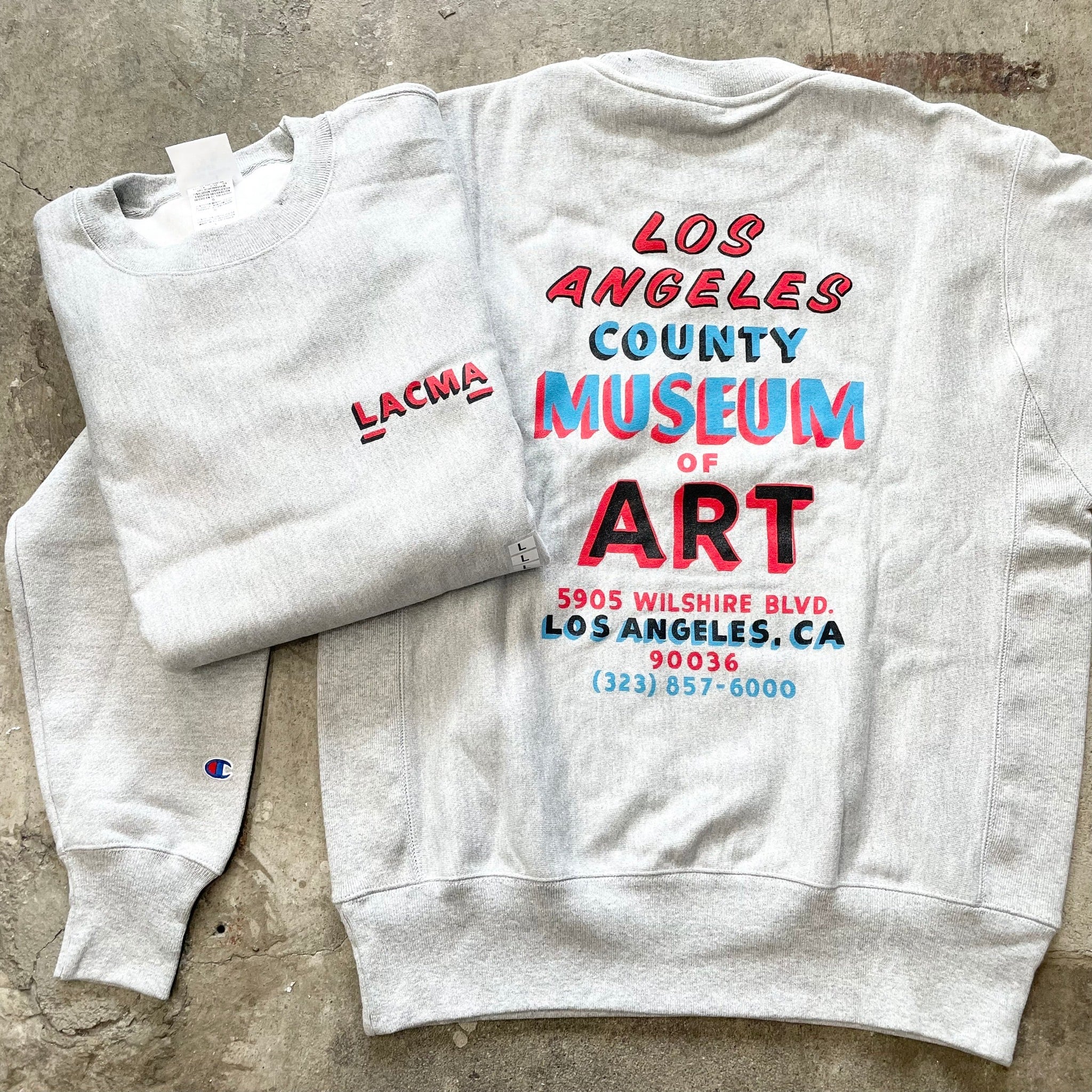 LACMA × Champion REVERSE WEAVE SWEAT | COSMO LIFE STORE