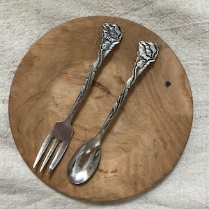 花模様のティースプーン&フォーク2