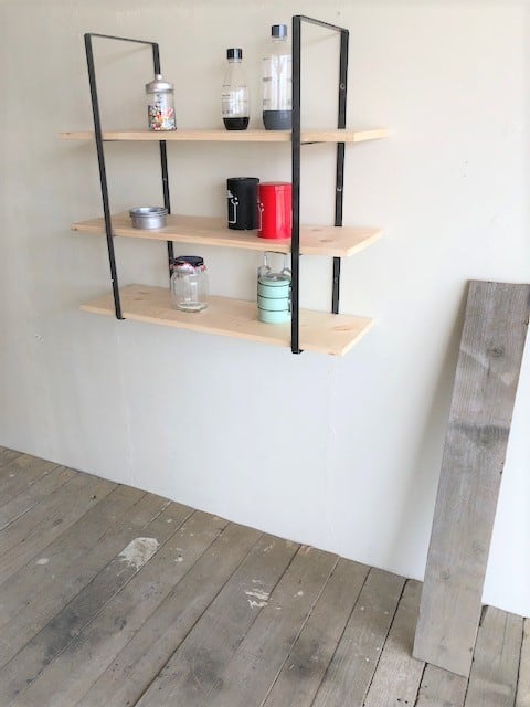 ウォールシェルフ・ラック【アイアンウォールラック/Iron Wall Rack/3
