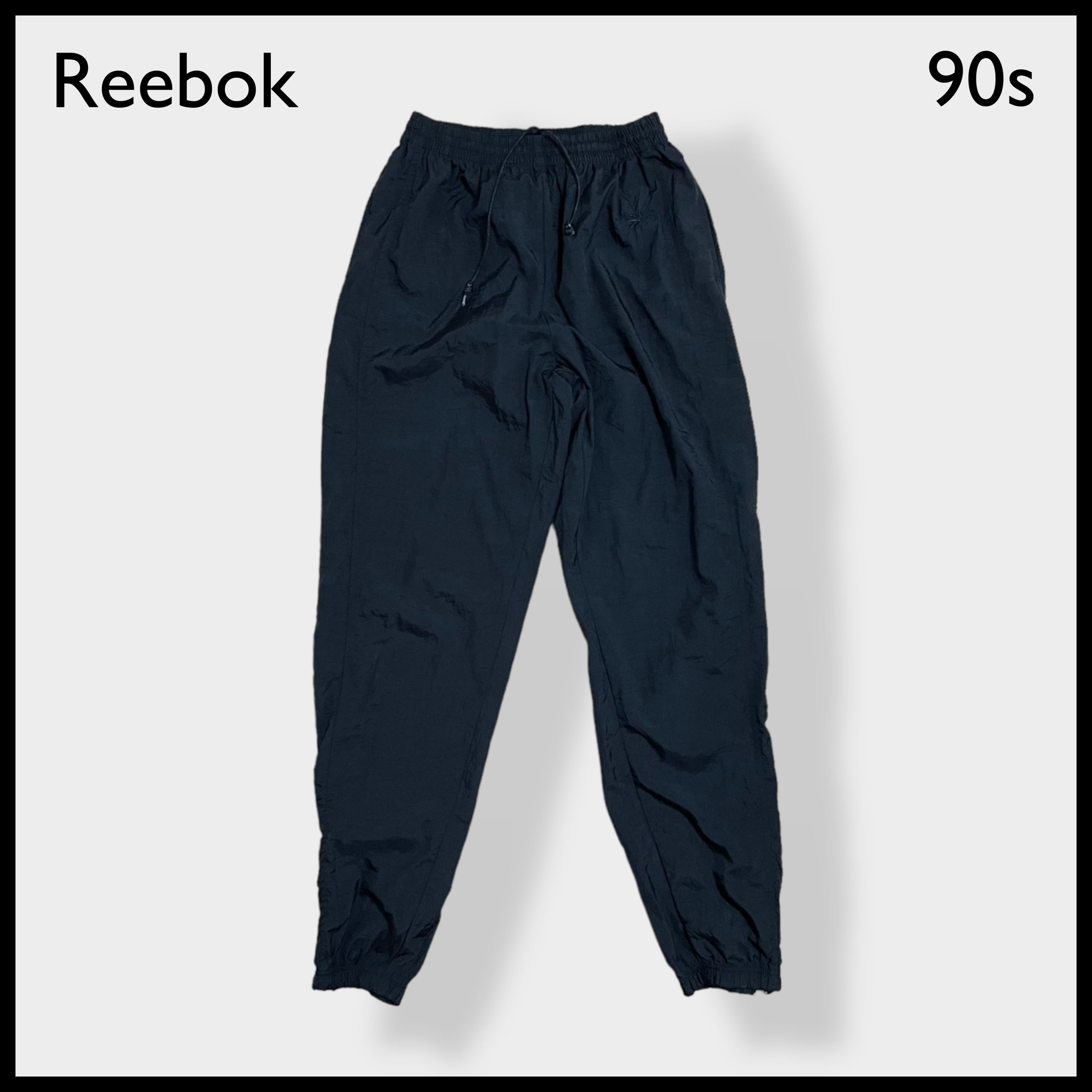 90's Reebok ナイロンパンツ Lサイズ 刺繍
