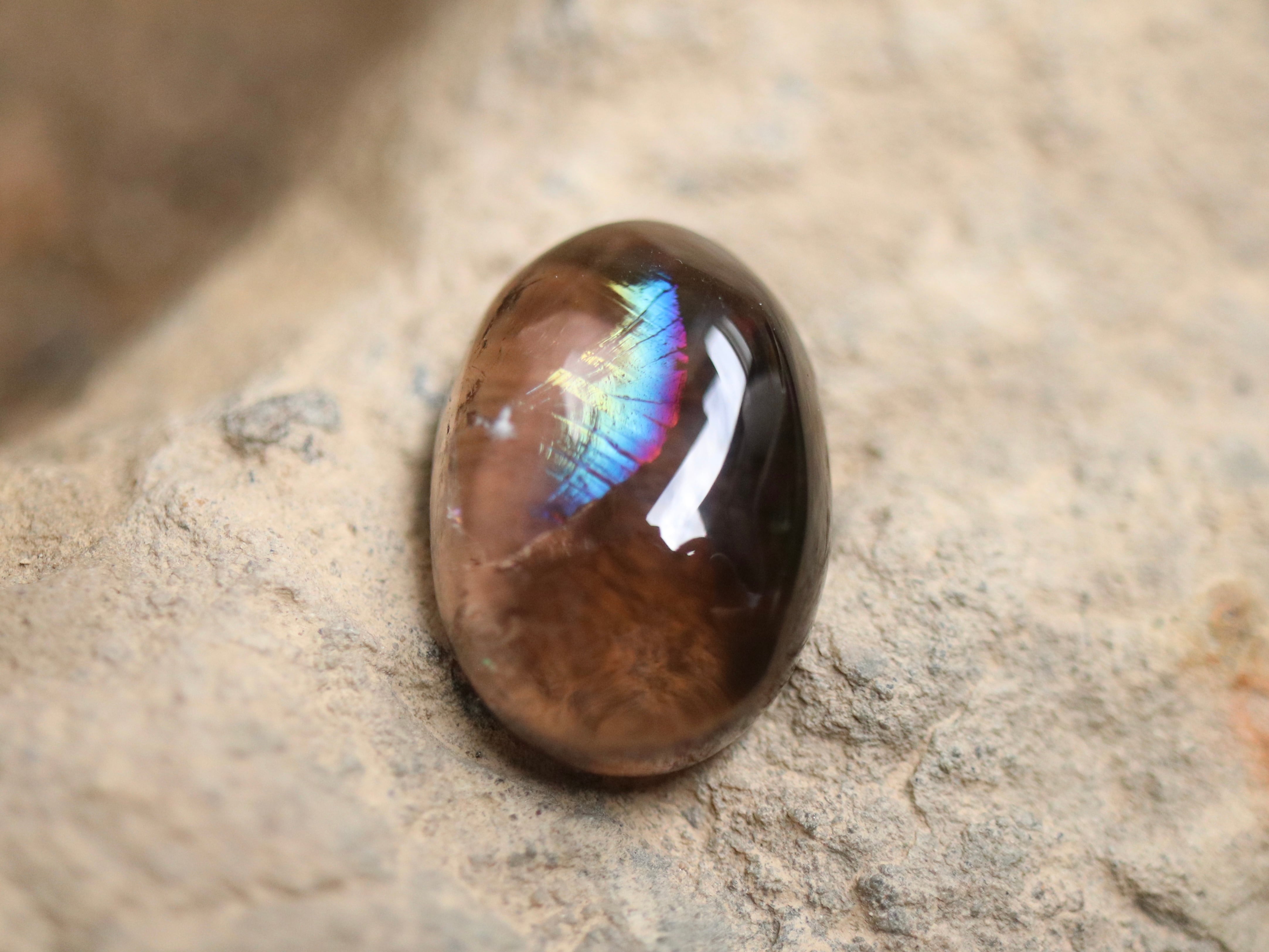 8 虹入り スモーキークオーツ