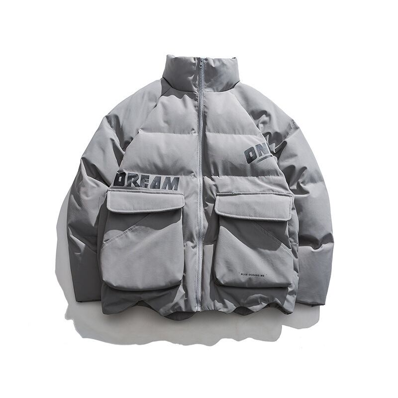 【新作】【送料無料】 Road Vintage 20 Winter Loose Boys Trend All-match ese Workwear Multi-pocket Stand CollarThicken-アリババ ウィンター 冬物 ビンテージ ポケット多め マルチポケット hip6-161163159385800