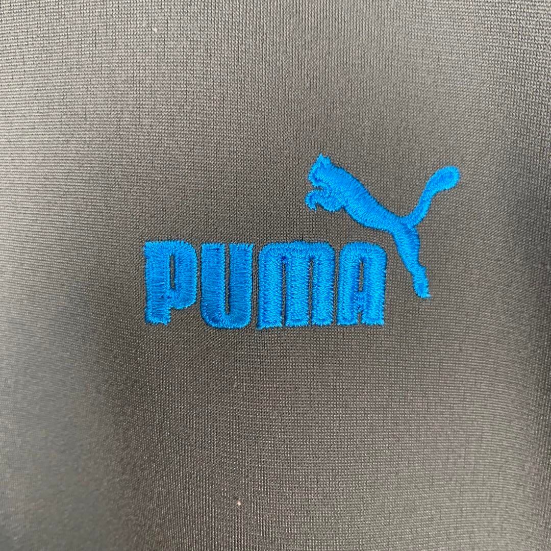 プーマ PUMA トラックジャケット ジャージ ワンポイントロゴ 灰グレー