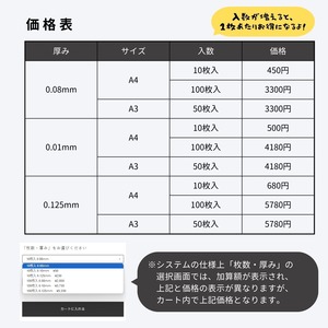 アート紙 | A3 やわらかモデル