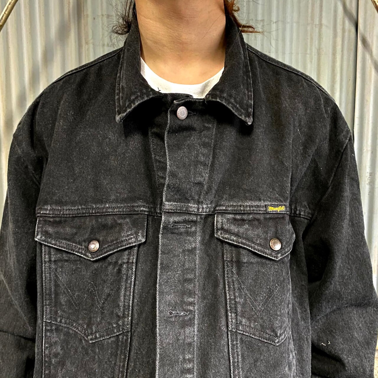 激レア90s ラングラー デニムジャケット てけ Gジャン オーバーサイズ XXL