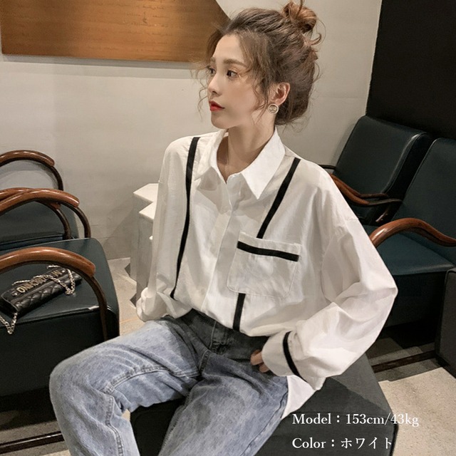 3色 ブラウス シャツ レディース 長袖 韓国 黒 白 コーデ おしゃれ 代 30代 40代 まるの樹 Fashion 3色 ブラウス シャツ レディース 長袖 韓国 黒 白 コーデ おしゃれ 代 30代 40代 まるの樹 Fashion