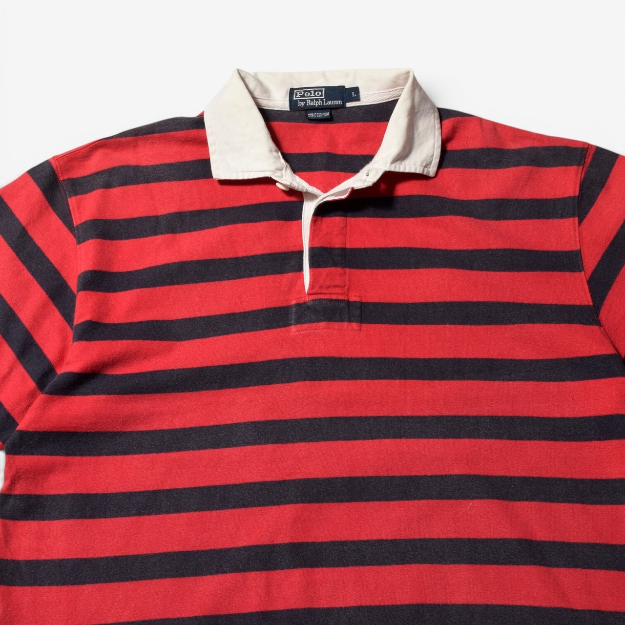 90s POLO by Ralph Lauren ボーダー ラガーシャツ ポロシャツ