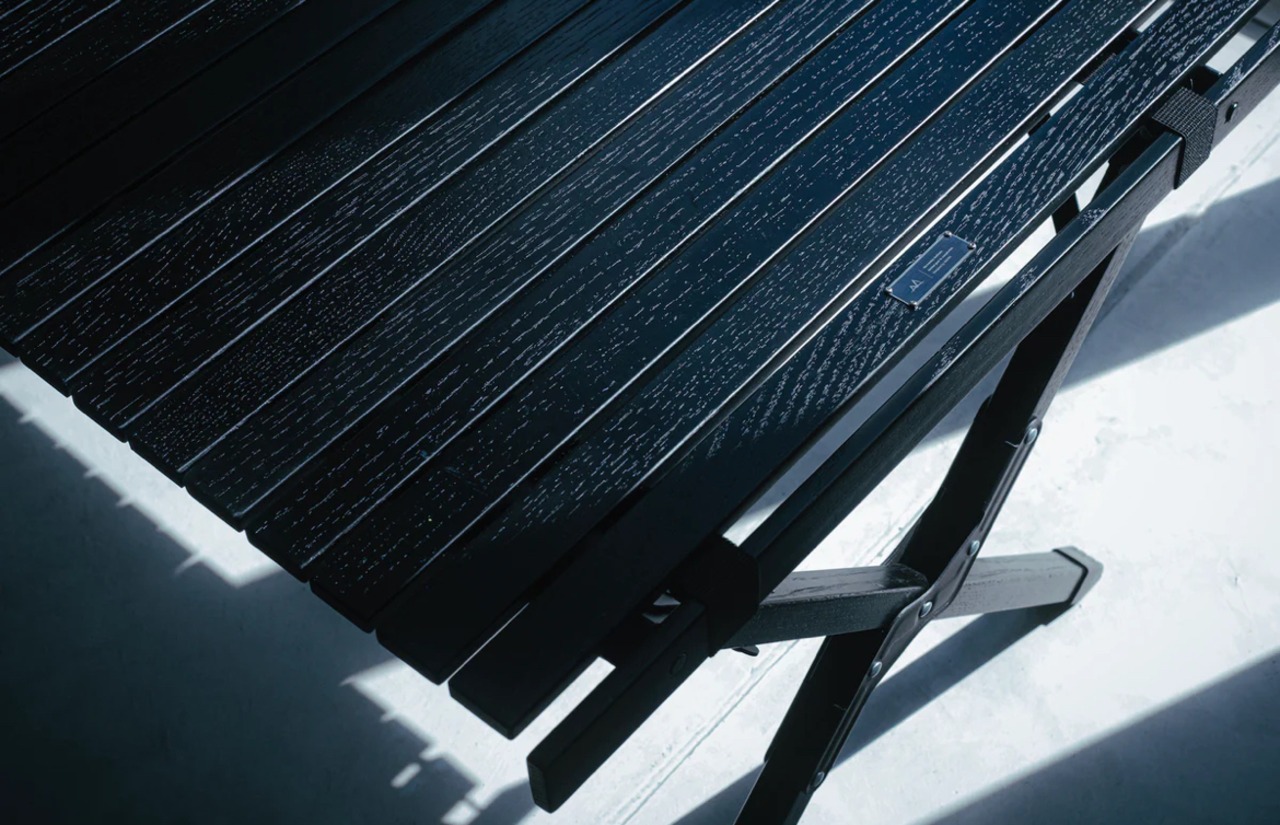 ANOBA BLACK EDITION ウッドロールトップテーブル