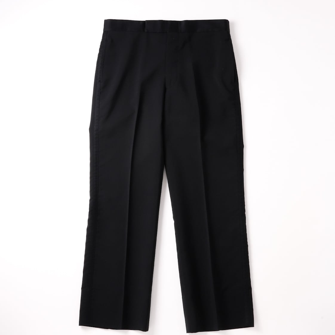希少 70s USA製 ウエスタンスラックス 黒 ブラック ヴィンテージW32 極美品】70s Special vintage wool tuxedo slacks pants W32 Black