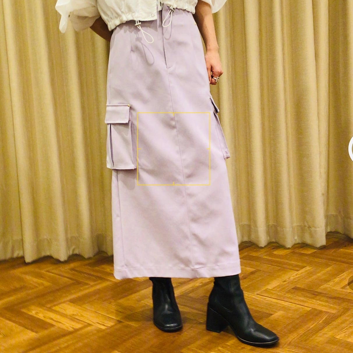 通販サイト) 新品同様‼️ayane のペンシルスカート☆36☆オフホワイト
