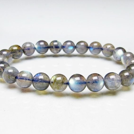 ラブラドライト ブレスレット 8mm 一点物 メール便可 [M便 1/10] 111-44793