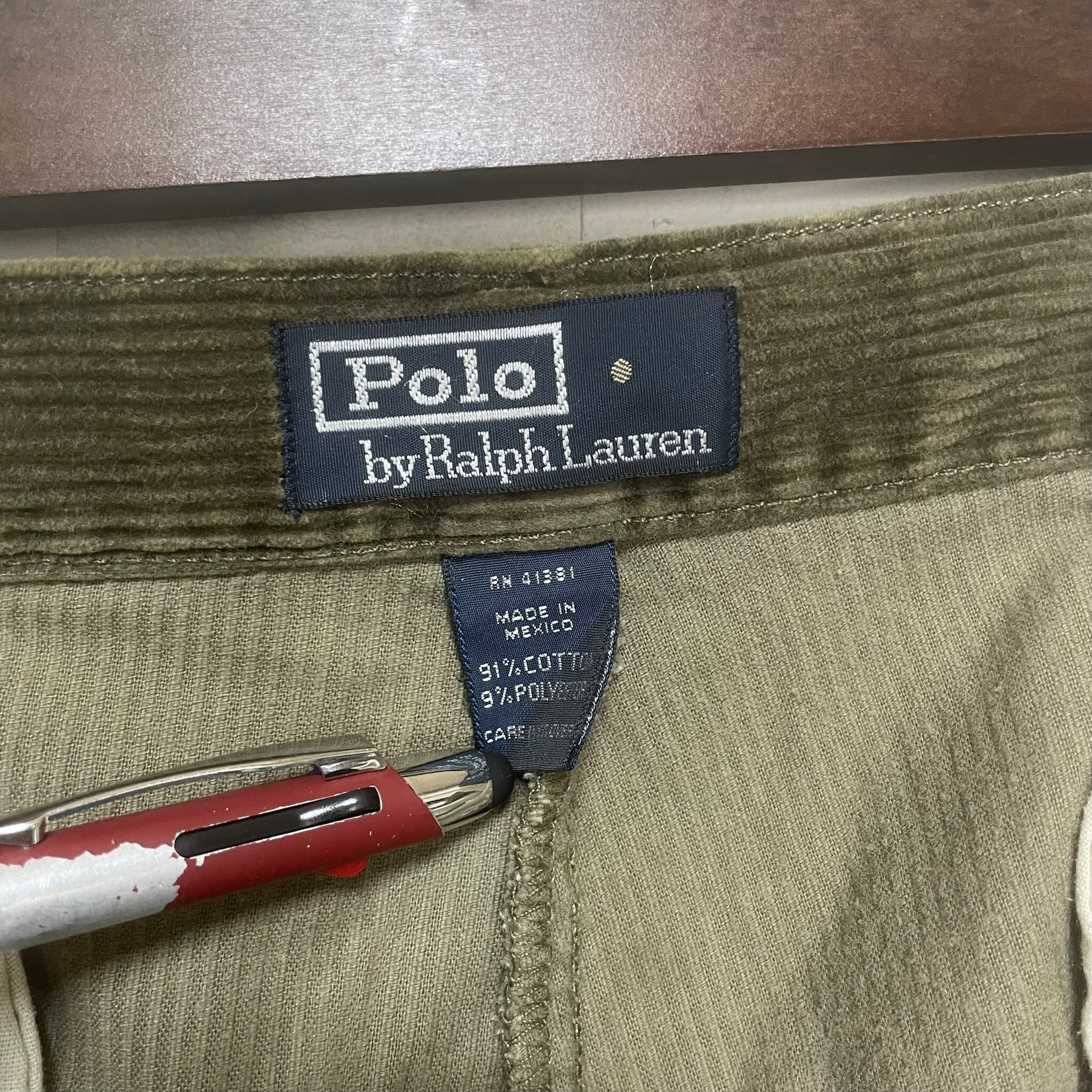 W34×L30】POLO by RALPH LAUREN コーデュロイパンツ ブランドタグ 