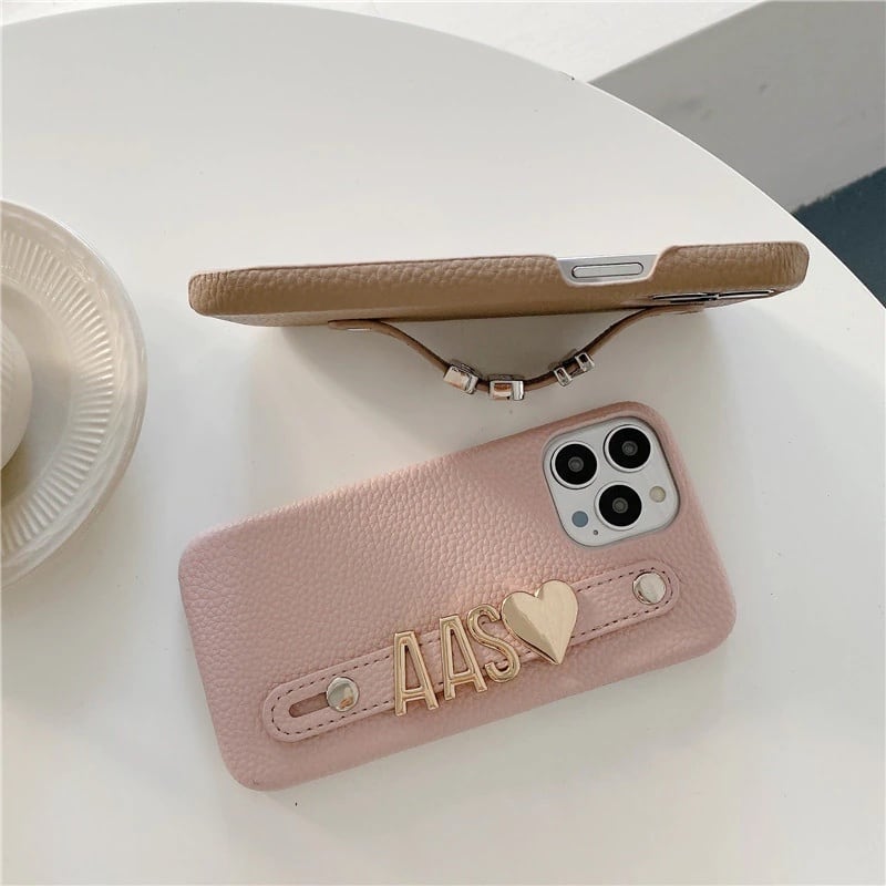 名前入れ レザー ベルトケース カスタム オリジナル Phoneケース