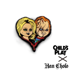 【HANCHOLO/ハンチョロ×チャイルドプレイ】CHUCKY$RIDE OR DIE E PIN ピンバッチ /  / 14393