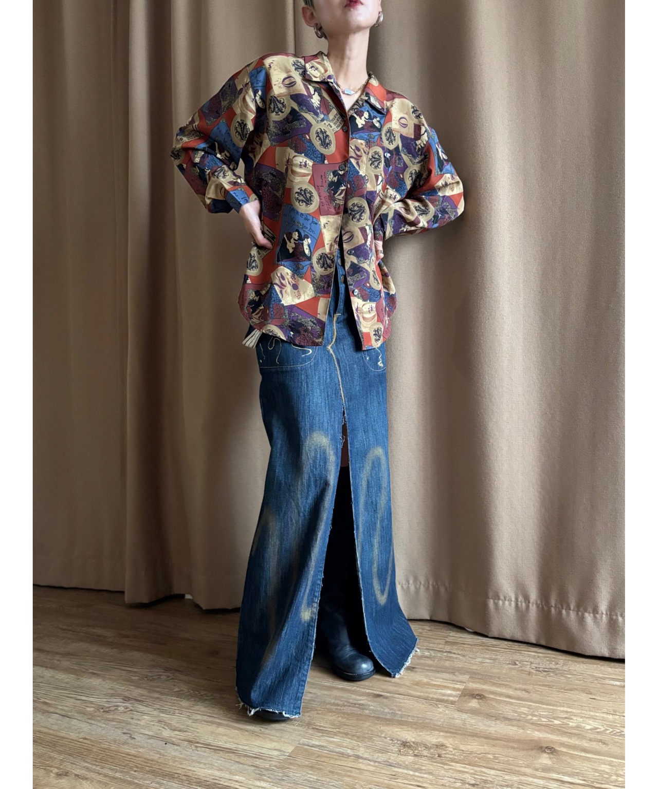 deep color abstract shirt-4993-9