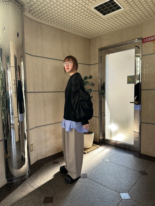 【original】Volume MA-1 Sleeve Tops(black)