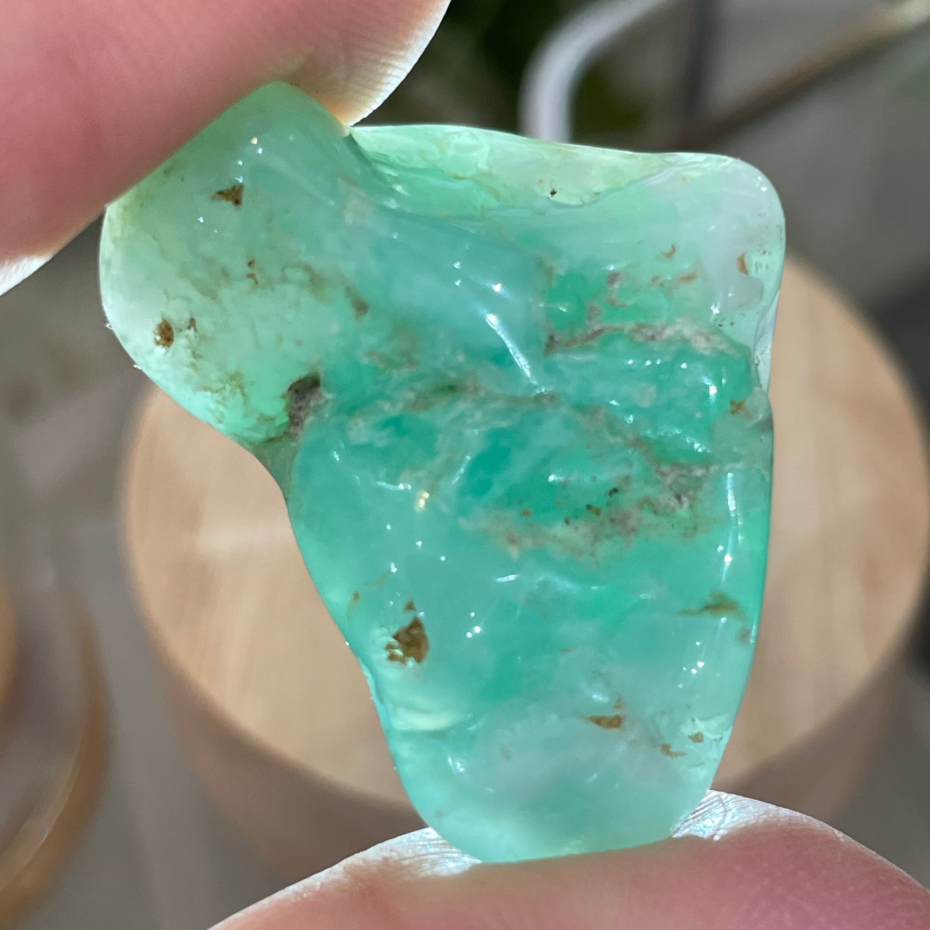 クリソプレーズ 穴あき タンブル ana_tumble194