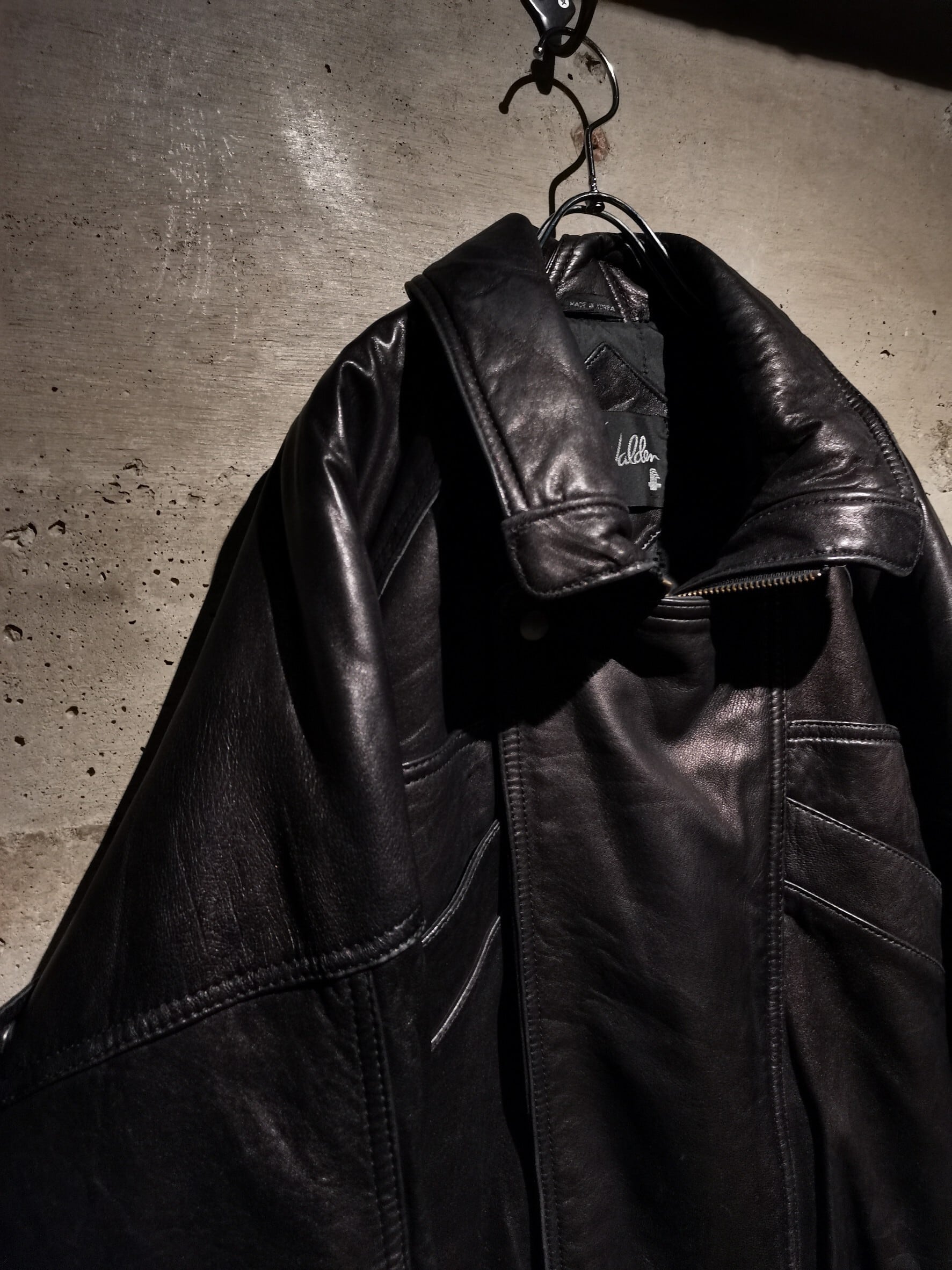 A_usedspecial vintage gimic leather coat