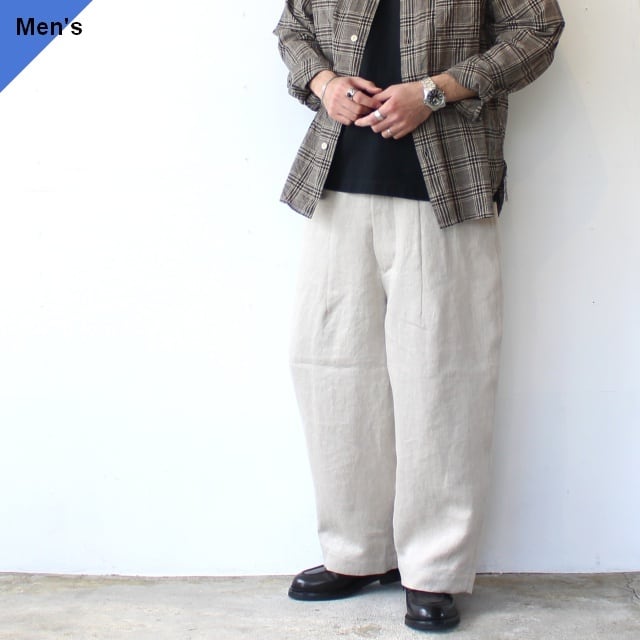 HAVERSACK WOOL LINEN TWEED　セットアップ HAVERSACK / Wool Linen Herringbone Tweed Double Breasted Jacket | ARCD