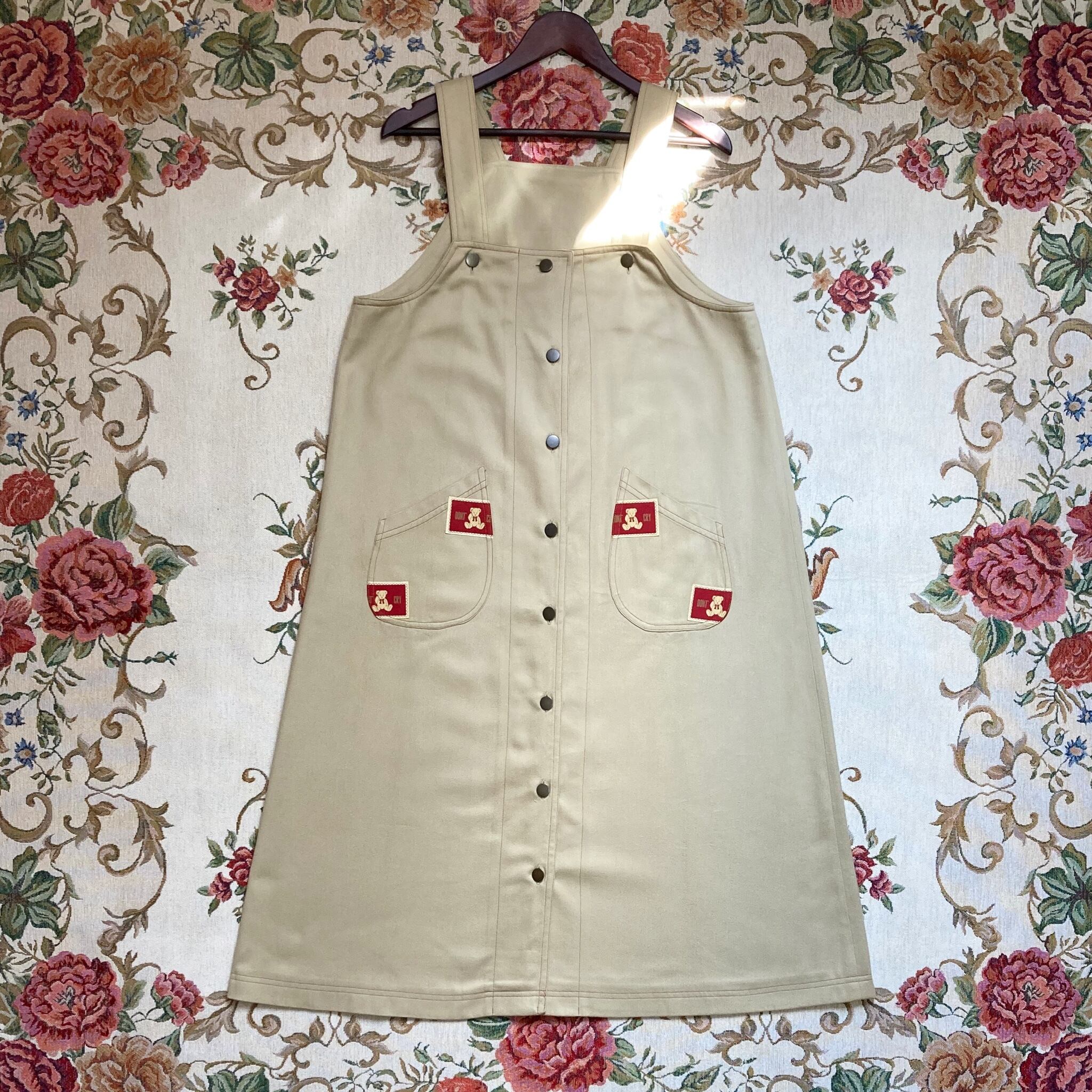 vintage overalls dress【YouTube着用】