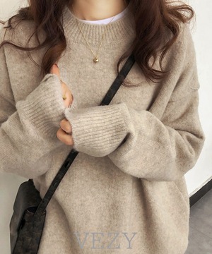 ニットセーター カラーニット 長袖 秋冬 ニットトップス 無地 プルオーバー ニットソー ゆったり オフィスカジュアル 通勤通学 大人可愛い きれいめ レディース ニット セーター lstpベジー VEZY ItemNo.【20095030 】