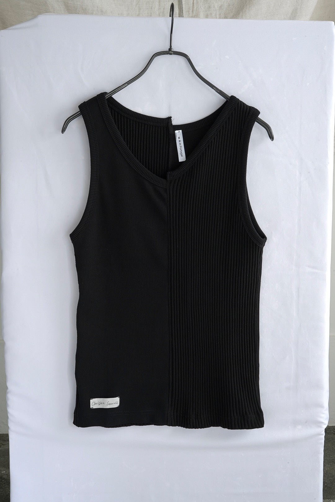 CHRISTINA SEEWALD - ASYMMETRIC VEST TOP, BASICS / BLACK