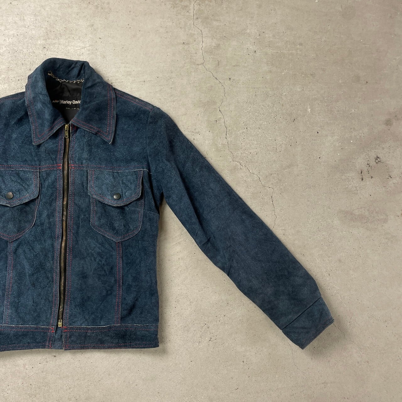 70年代 HARLEY-DAVIDSON AMF ハーレーダビッドソン スエードレザー 