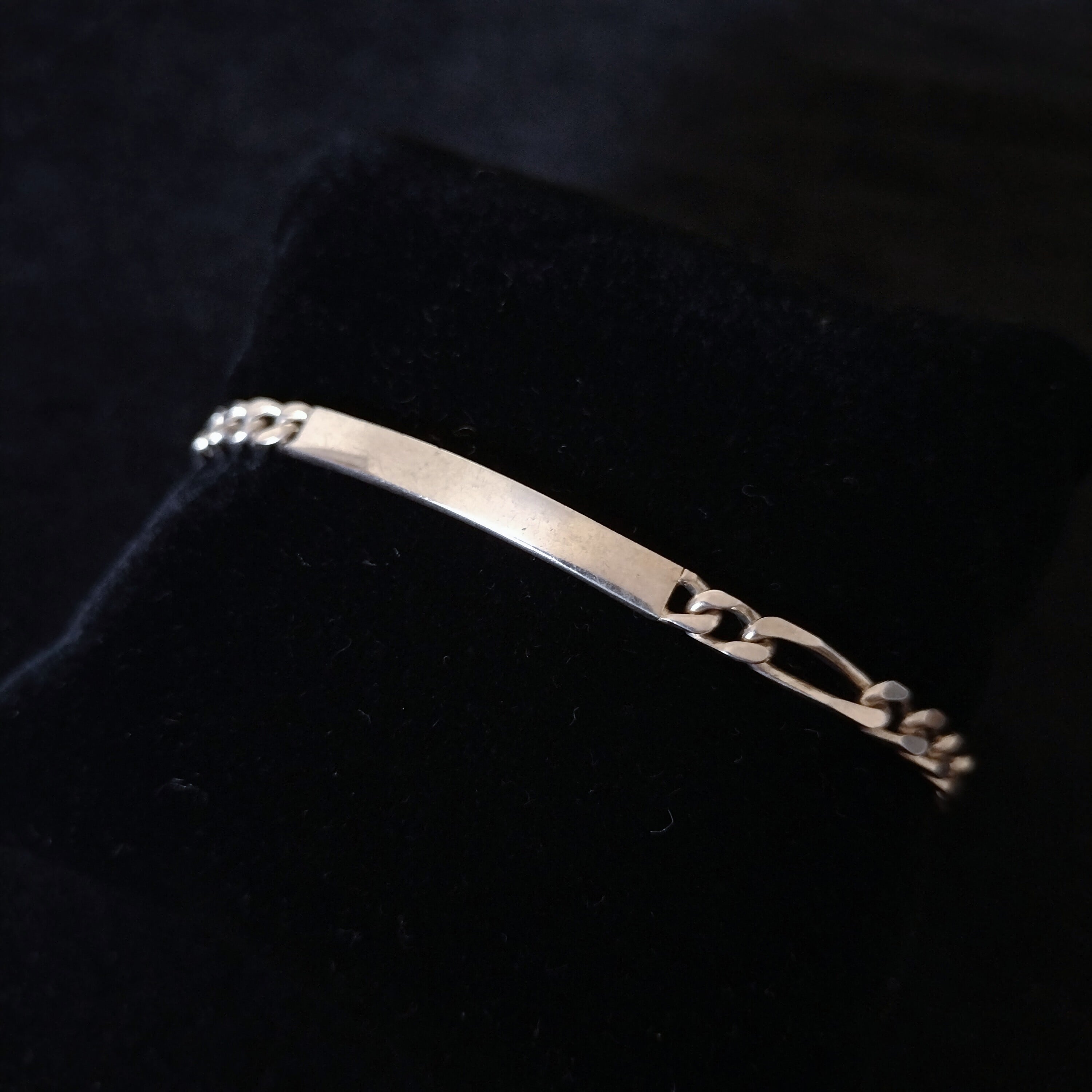 vintage Italian silver 925 id bracelet