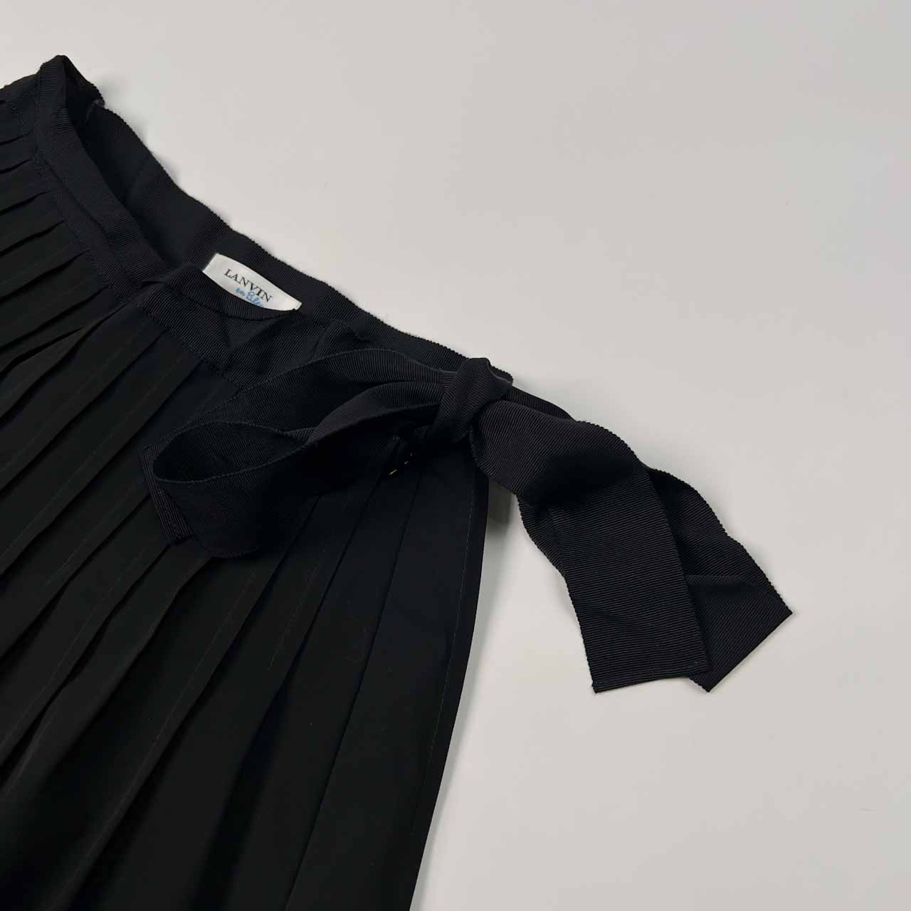LANVIN en Bleu ランバン オン ブルー タック プリーツ フレア スカート サイズ 36 /ブラック/ライカ
