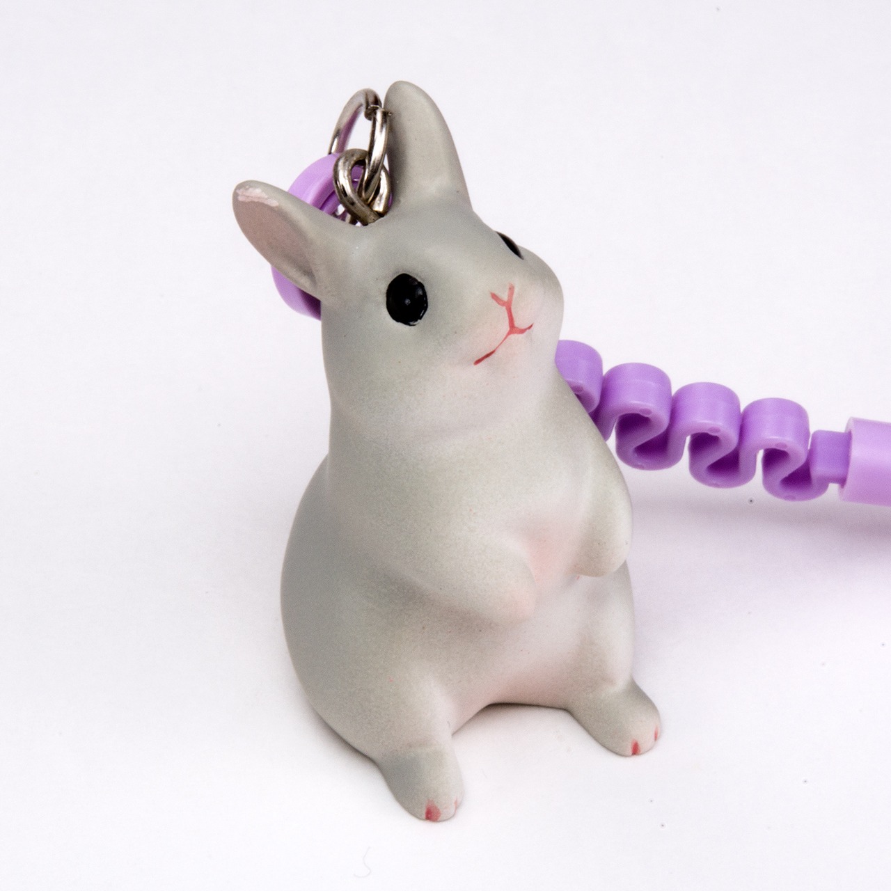hamuco うさぎ ネザーランドドワーフ ストラップ HS-2003 グレー