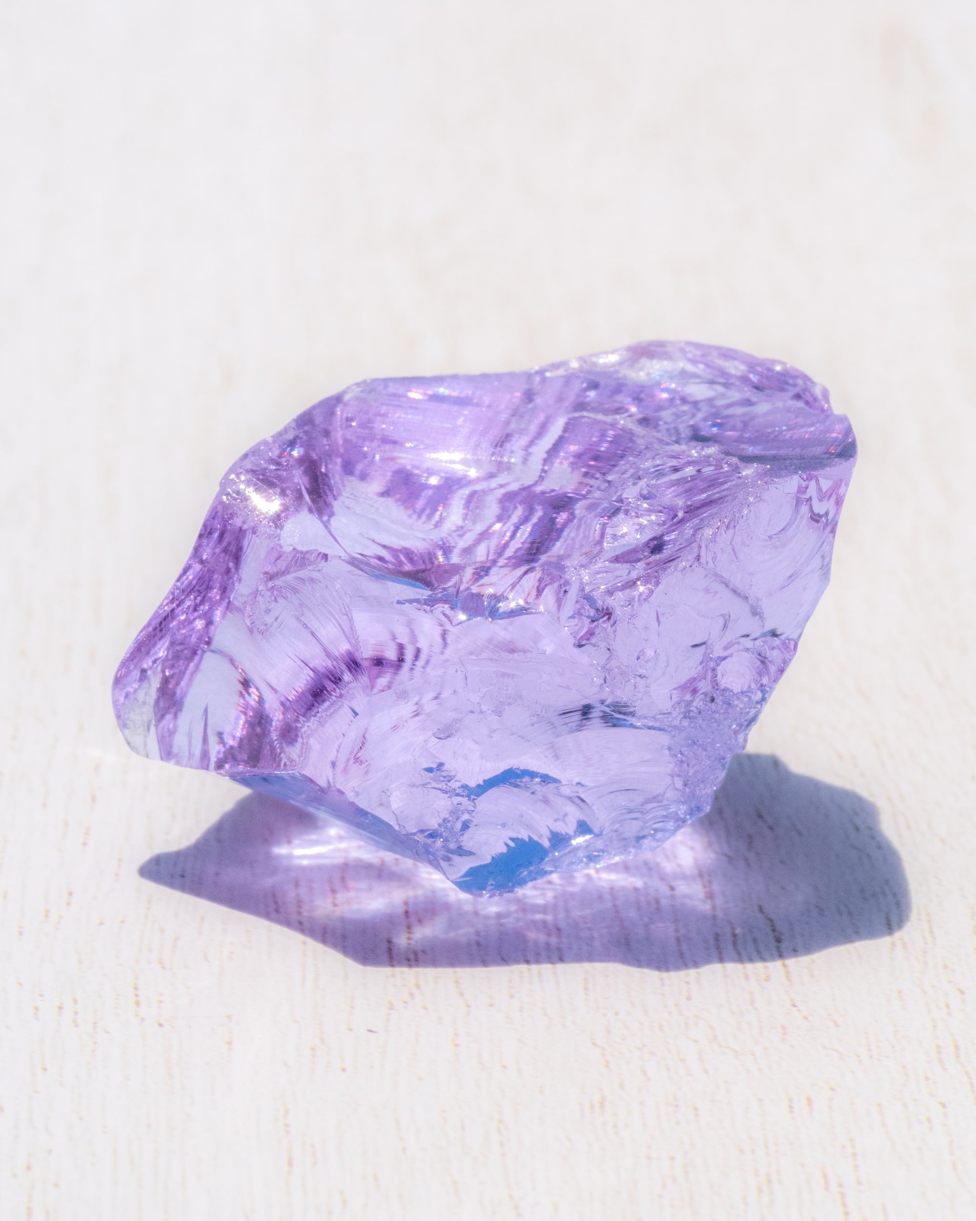 バイオレットソブリンアメジスト］アンダラクリスタル【原石】O300-312