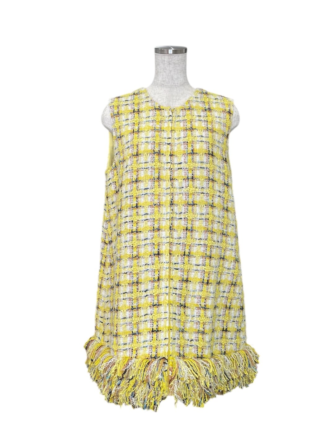 ツイードジレワンピースyellow | amin pur