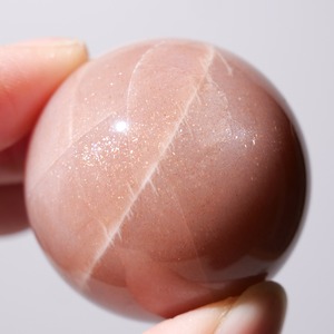 サン ピーチ ムーンストーン  / スフィア【φ3.5cm】
