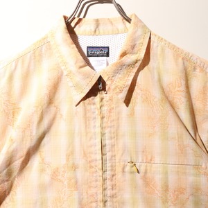美品 XL 07年 Rhythm Sideburn Patagonia パタゴニア サイドバーンシャツ リズム ジップシャツ オンブレチェック
