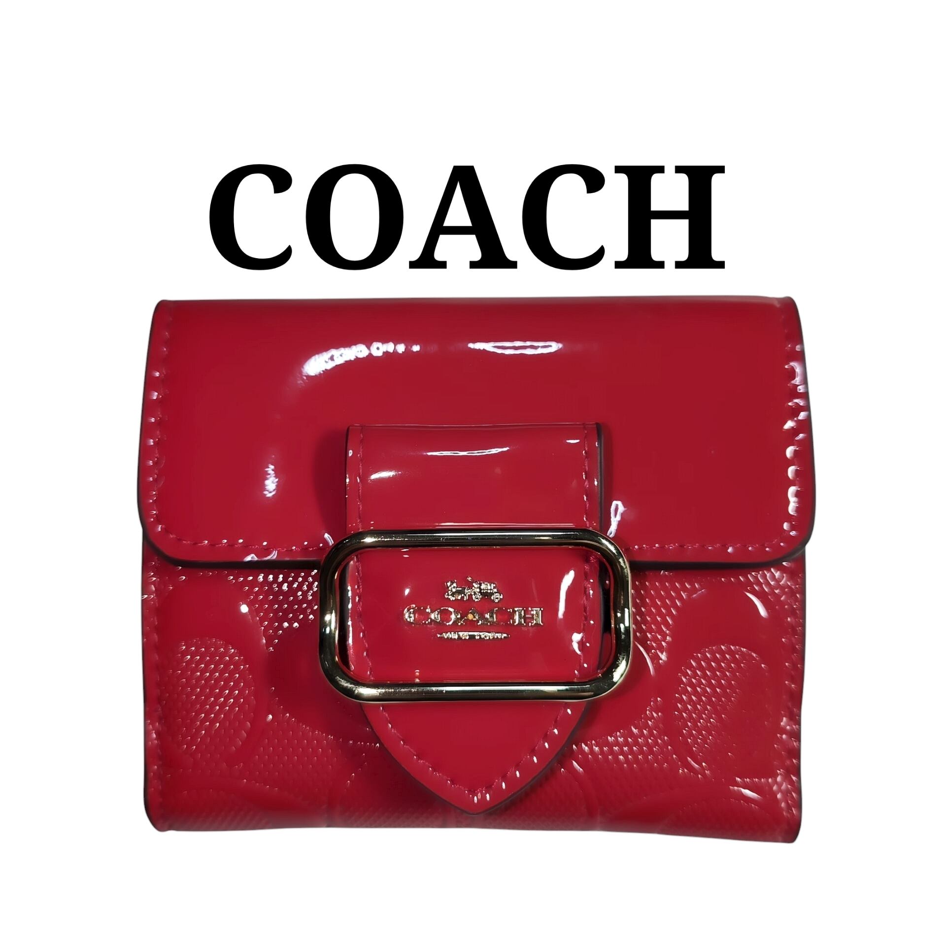 COACHコーチ 二つ折り財布 シグネチャーエンボス ブラック | francore