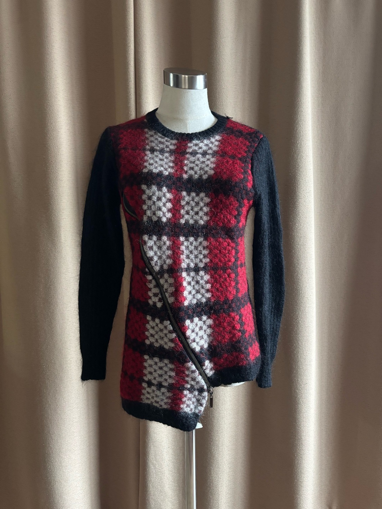 YASUTOSHI EZUMI zipper design knit-4564-3