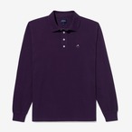 Long Sleeve Pique Polo(Purple)