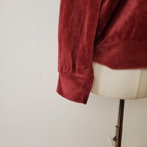【USED】ベロアシャツ　暖か　Mサイズ　