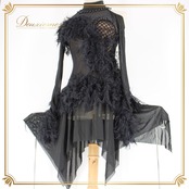 社交ダンス 衣装 ラテン ドレス ワンピース パーティ衣装 女性用 レディース オールシーズン 黒 ブラック系 アシメ 長袖 レース 派手 ビジュー ショートドレス フェザー おしゃれ エレガント ダンスウェア 結婚式 ステージ衣装 アイテム カスタマイズ可能 お揃い ジャズダンス コスチューム ファッションブランド パフォーマンス 競技用