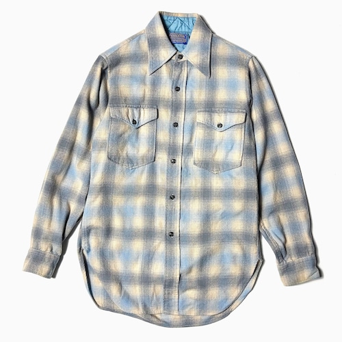 Vintage 70's【Pendleton】Ombre Check Shirt
