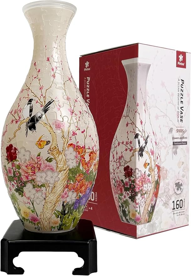 ピントー(Pintoo) 160ピース 3D立体花瓶パズル【花の香りにさえずる鳥