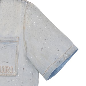 【AMIRI】CRYSTALS OS DENIM SHIRT