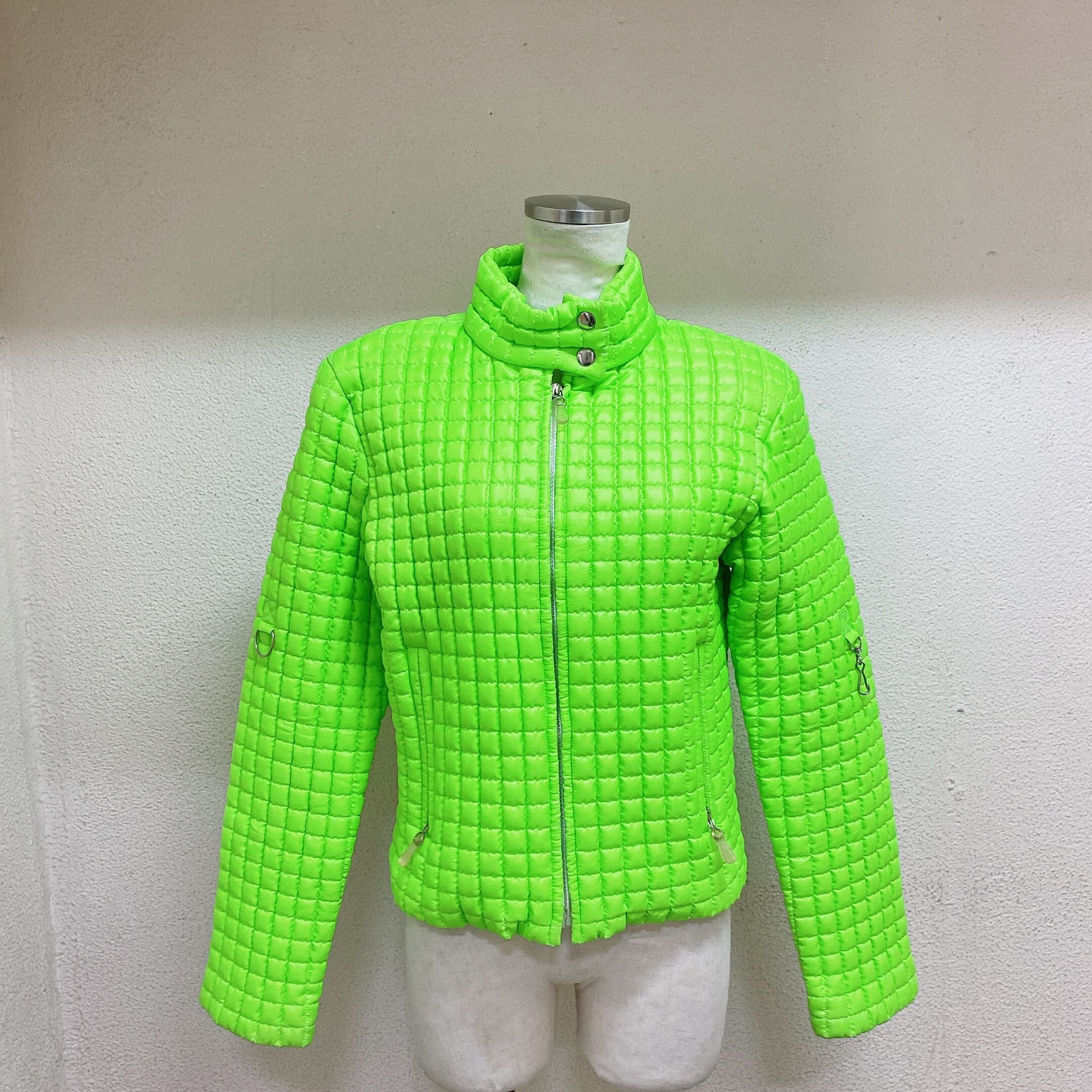 アニエスベー キルティングジャケット 蛍光緑色 ブルゾン Agnes b. | UTA