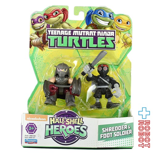 プレイメイツ TMNT タートルズ ニンジャ ハーフシェルシリーズ シュレッダー & フットソルジャー アクションフィギュアセット 未開封