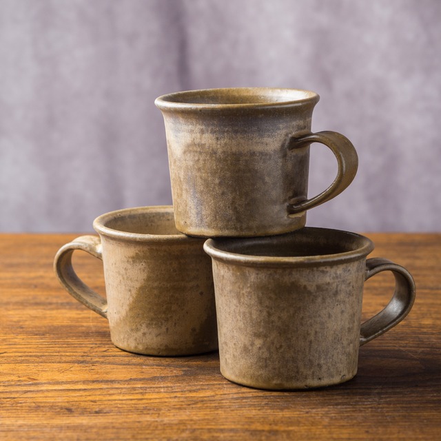 斑茶色 コーヒーカップ／安藤美和